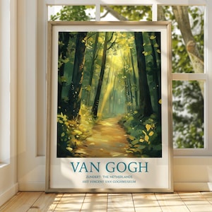Vincent Van Gogh Kunst - Impressionistische Kunst - Berühmter Kunstdruck - Van Gogh Druck - Sternenklare Nacht - Van Gogh Himmel Kunst - Van Gogh Malerei - Blumen