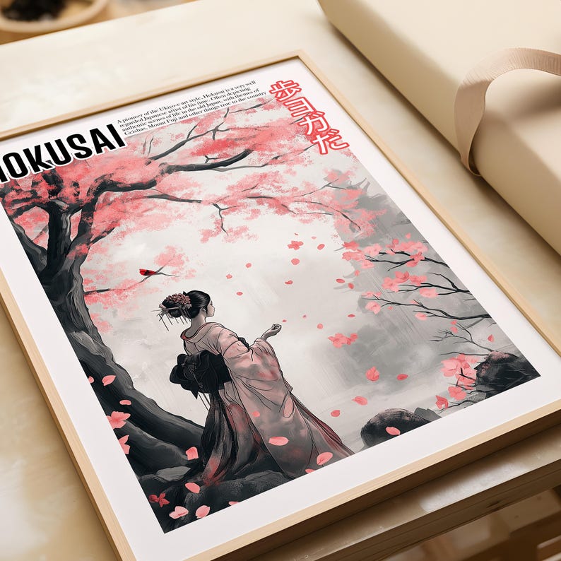Vintage Japanese Art - Ukiyo-e Poster - Katsushika Hokusai Print ...