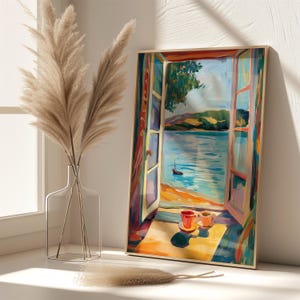 Henri Matisse Sea Window - Exhibition Poster - Gallery Print - Coastal Art Print - Matisse Art - Henri Matisse Poster - Fauvism Painting Art image 3