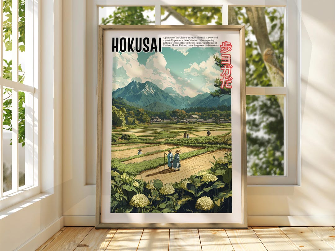 Vintage Japanese Art - Ukiyo-e Poster - Katsushika Hokusai Print ...