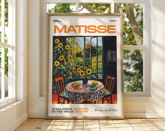 Henri Matisse Sunflower Patio Print - Fauvism Gallery Art