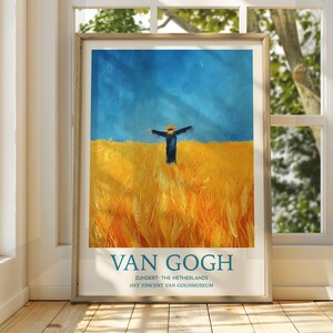 Vincent Van Gogh Kunst - Impressionistische Kunst - Berühmter Kunstdruck - Van Gogh Druck - Sternenklare Nacht - Van Gogh Himmel Kunst - Van Gogh Malerei - Blumen