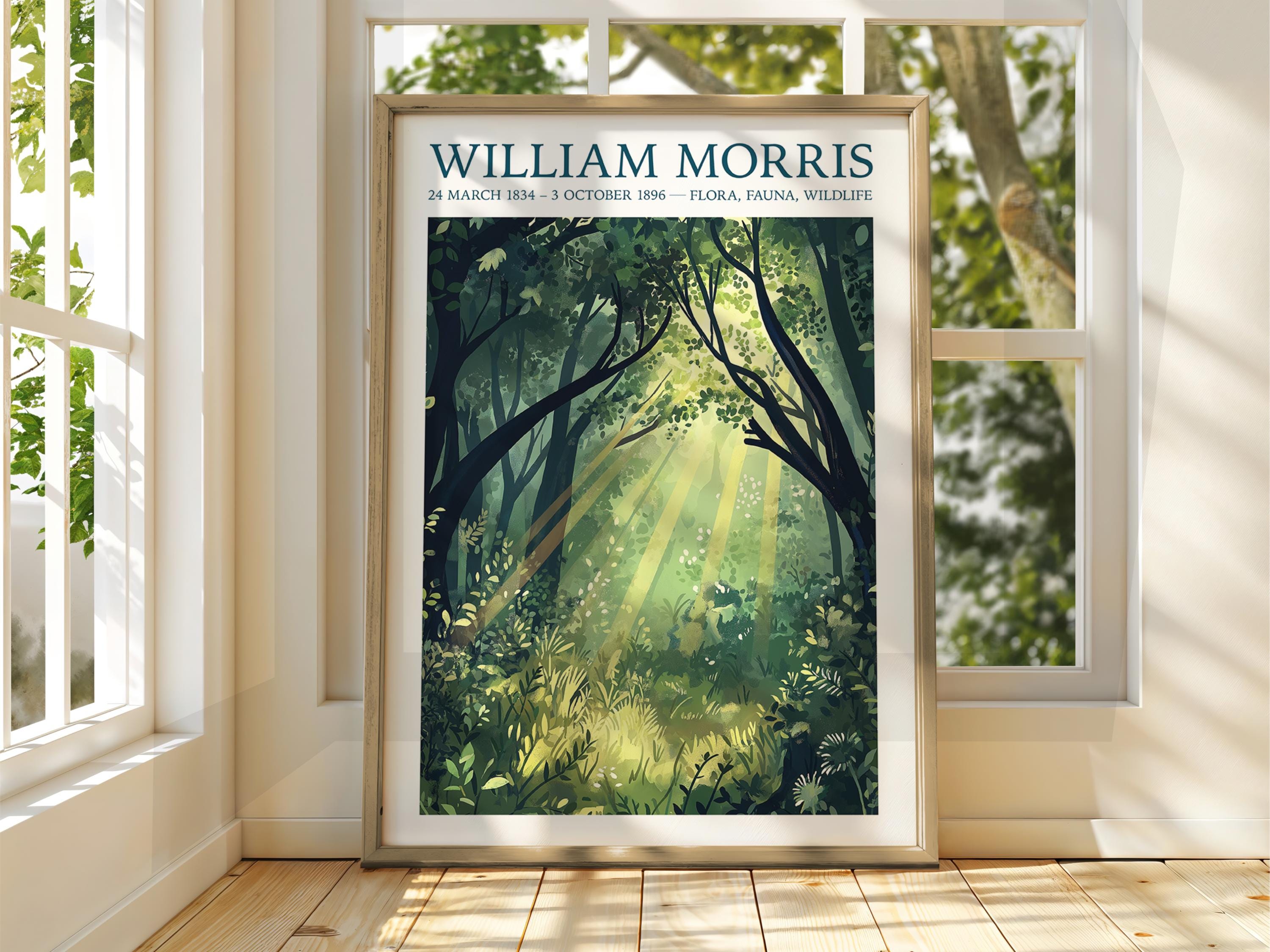 William Morris Autumn Forest Print – Exhibition Gallery Poster