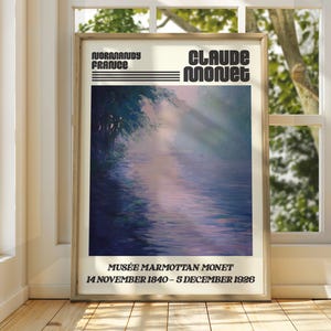 Claude Monet Poster - Monet Watercolour Art Print - Monet Print - Vintage French Home Decor - Famous Art - Impressionism Art - Gallery Art