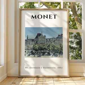Claude Monet Poster - Monet Watercolour Art Print - Monet Print - Vintage French Home Decor - Famous Art - Impressionism Art - Gallery Art