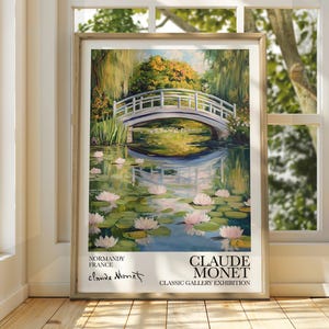 Claude Monet Poster - Monet Watercolour Art Print - Monet Print - Vintage French Home Decor - Famous Art - Impressionism Art - Gallery Art