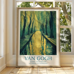 Vincent Van Gogh Kunst - Impressionistische Kunst - Berühmter Kunstdruck - Van Gogh Druck - Sternenklare Nacht - Van Gogh Himmel Kunst - Van Gogh Malerei - Blumen