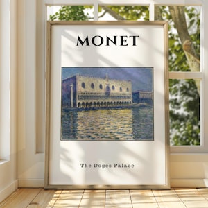 Claude Monet Poster - Monet Watercolour Art Print - Monet Print - Vintage French Home Decor - Famous Art - Impressionism Art - Gallery Art