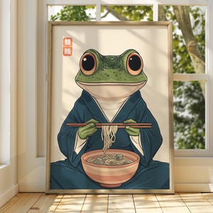 Japanese Vintage Frog Art - Matsumoto Hoji Wall Art - Animal Poster - Funny Animal Print - Japanese Wall Art - Frog Poster - Frog Wall Art