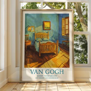 Vincent Van Gogh Kunst - Impressionistische Kunst - Berühmter Kunstdruck - Van Gogh Druck - Sternenklare Nacht - Van Gogh Himmel Kunst - Van Gogh Malerei - Blumen