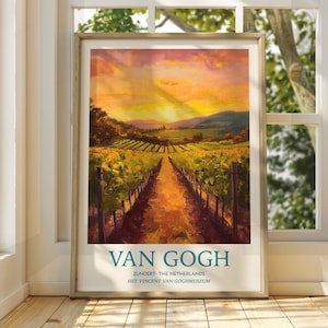 Vincent Van Gogh Kunst - Impressionistische Kunst - Berühmter Kunstdruck - Van Gogh Druck - Sternenklare Nacht - Van Gogh Himmel Kunst - Van Gogh Malerei - Blumen