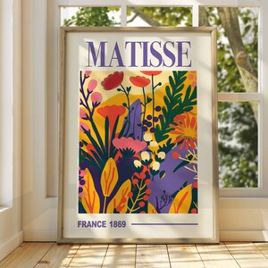 Henri Matisse Floral Art Poster - Exhibition Poster - Gallery Print - Famous Art Print - Matisse Art - Henri Matisse Poster - Floral Print