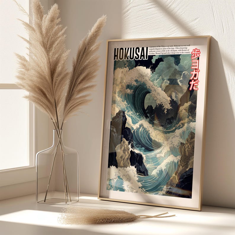 Vintage Japanese Art - Ukiyo-e Poster - Katsushika Hokusai Print ...