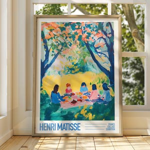 Henri Matisse Picnic Garden Art - Exhibition Print - Gallery Print - Classic Art Print - Matisse Art - Henri Matisse Print - Fauvism Art