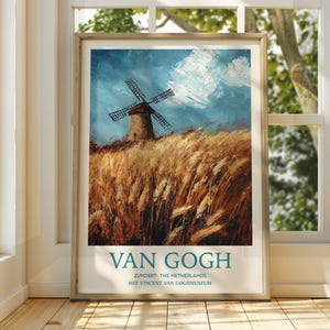 Vincent Van Gogh Kunst - Impressionistische Kunst - Berühmter Kunstdruck - Van Gogh Druck - Sternenklare Nacht - Van Gogh Himmel Kunst - Van Gogh Malerei - Blumen