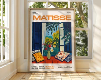 Henri Matisse Floral Exhibition Poster – Fauvism Gallery Print