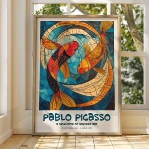 Picasso fish art - Etsy 日本