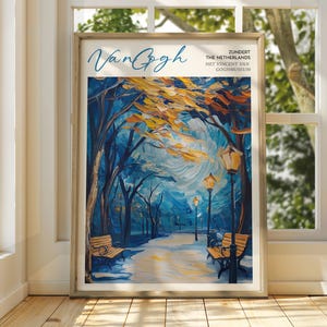 Vincent Van Gogh Kunst - Impressionistische Kunst - Berühmter Kunstdruck - Van Gogh Druck - Sternenklare Nacht - Van Gogh Himmel Kunst - Van Gogh Malerei - Blumen