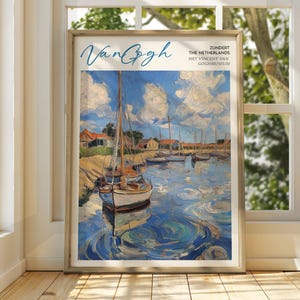 Vincent Van Gogh Kunst - Impressionistische Kunst - Berühmter Kunstdruck - Van Gogh Druck - Sternenklare Nacht - Van Gogh Himmel Kunst - Van Gogh Malerei - Blumen