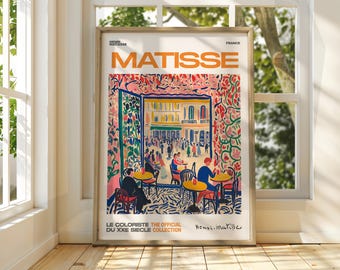 Henri Matisse Coffee Shop Exhibition Art Print - Cafe Scene