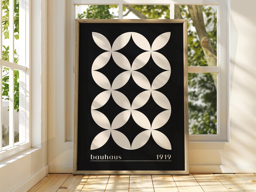 Bauhaus Art Print: Geometric Exhibition Poster - Etsy