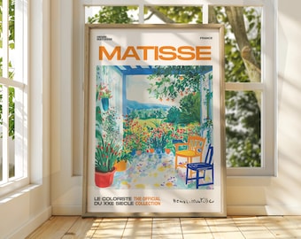 Henri Matisse Floral Patio Exhibition Print – Fauvism Art