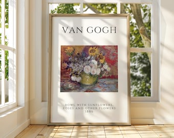 ゴッホのひまわりのアートプリント、有名な花の絵画 - Etsy 日本