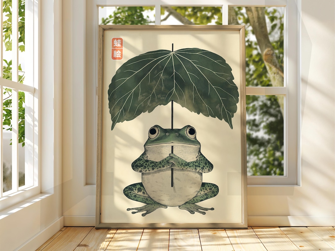 Japanese Vintage Frog Art - Matsumoto Hoji Wall Art - Animal