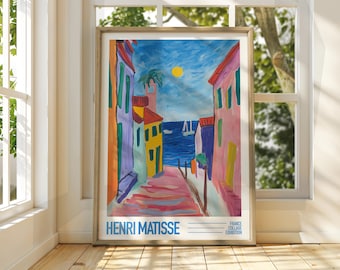 マティス展ポスター：海岸風景画（デジタルダウンロード） - Etsy 日本