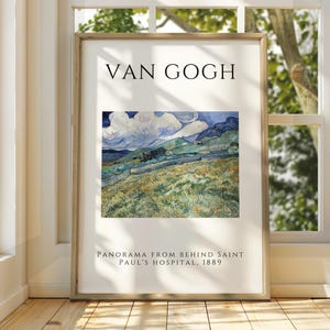 Vincent Van Gogh Kunst - Van Gogh Feld Wandkunst - Berühmter Kunstdruck - Van Gogh Druck - Sternenklare Nacht - Van Gogh Himmel Kunst - Van Gogh Malerei