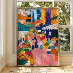 Henri Matisse Style Market Art - Exhibition Print - Gallery Print - Classic Art Print - Matisse Art - Henri Matisse Print - Fauvism Painting