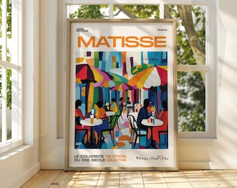 Henri Matisse Style Coffee Shop Exhibition Print - Cafe Wall Art