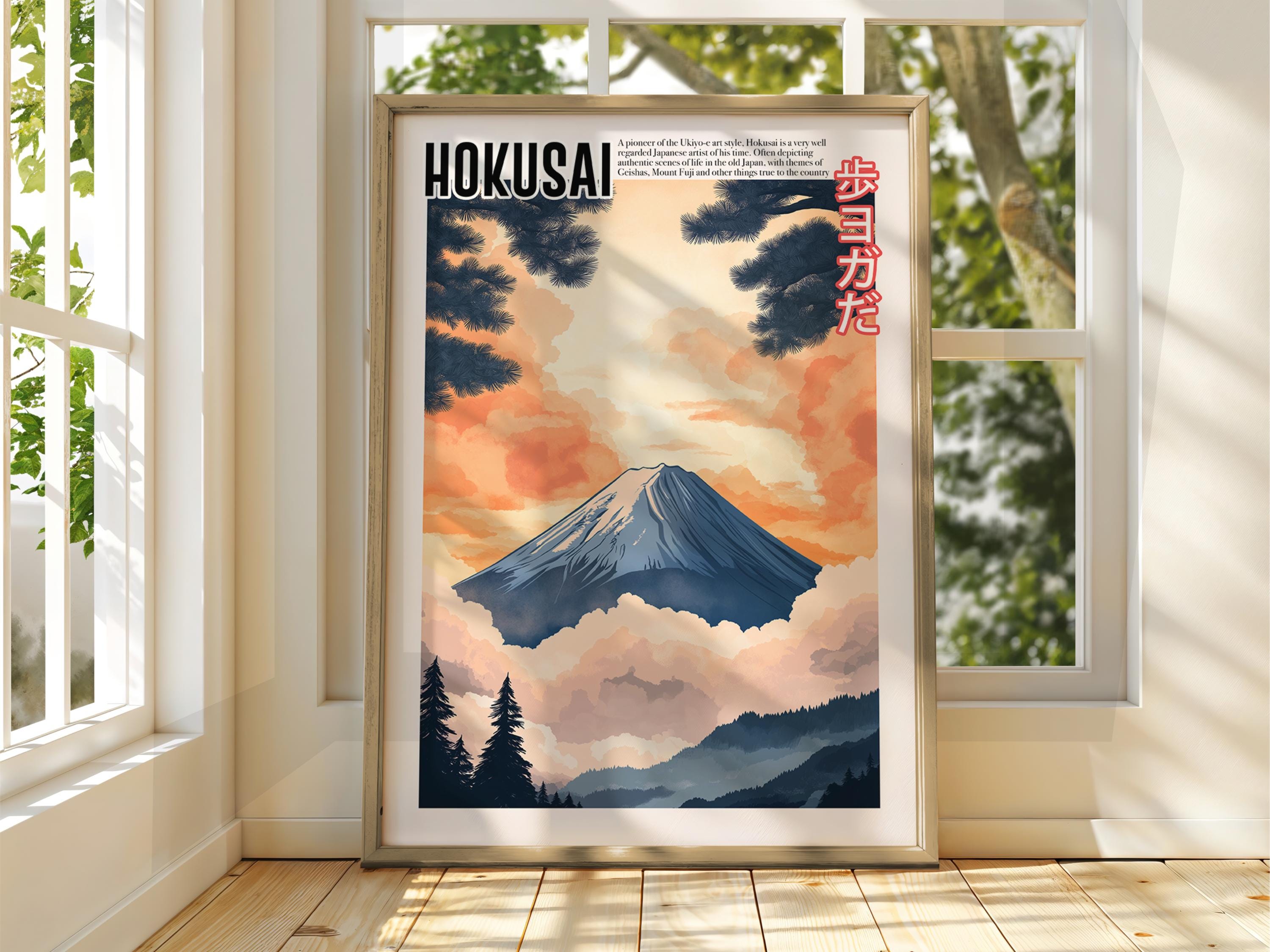 Vintage Japanese Art - Ukiyo-e Poster - Katsushika Hokusai Print ...