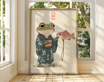 Vintage Angry Frog Print – Matsumoto Hoji Japanese Art - Etsy UK