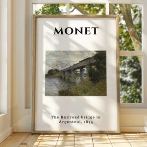 Claude Monet Poster - Monet Watercolour Art Print - Monet Print - Vintage French Home Decor - Famous Art - Impressionism Art - Gallery Art