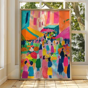 Henri Matisse Style Market Art - Exhibition Print - Gallery Print - Classic Art Print - Matisse Art - Henri Matisse Print - Fauvism Painting