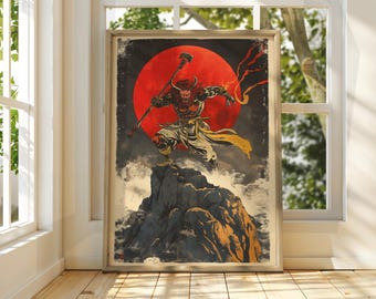 魔王アート - 浮世絵ポスター - 歌川国芳プリント - 日本アート - 日本