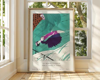 Plakat z wystawy La Morte D'Amour: klasyczna francuska sztuka fowizmu