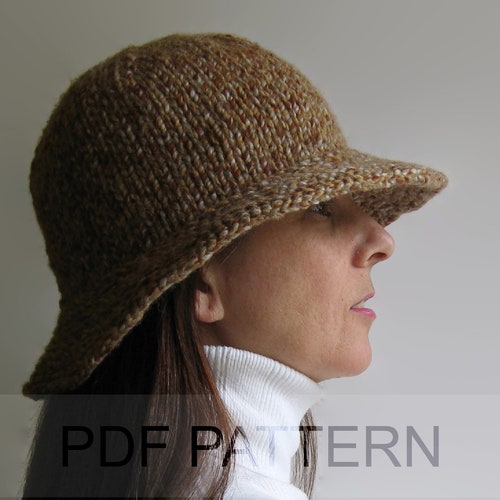Bucket Hat PDF Knitting Pattern How to 