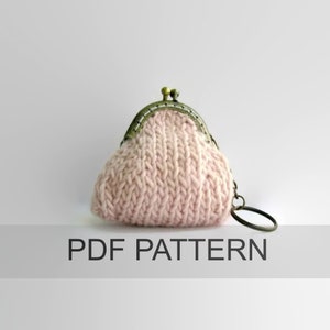 Coin Purse PDF Knitting Digital Pattern, Instant Download, English Instructions image 1