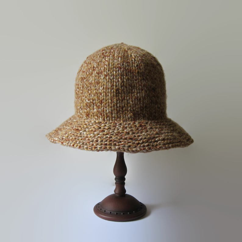 Patrón de tejido Bucket Hat PDF, Cómo hacer un sombrero Cloche, Descarga instantánea, Tutorial digital image 4