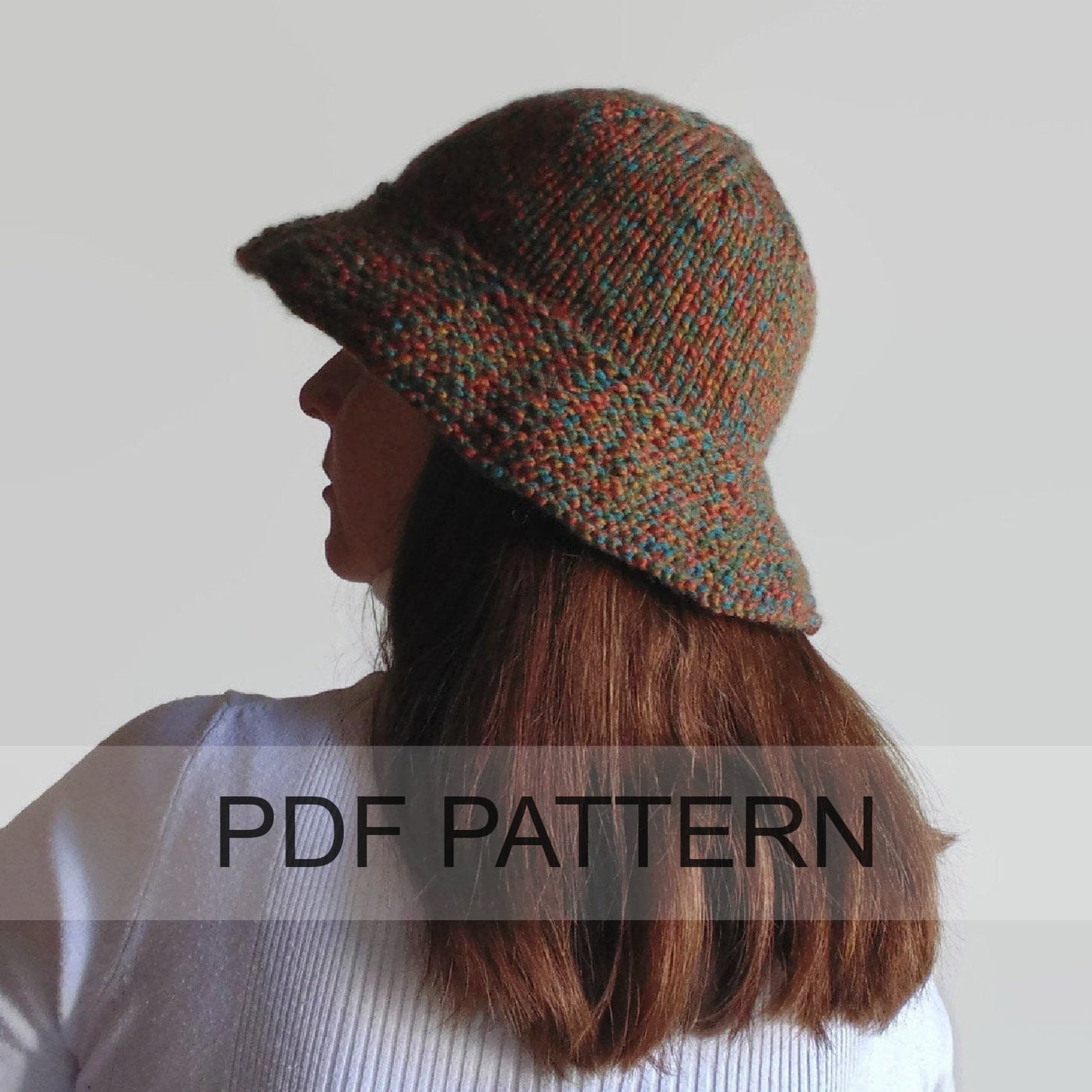 Bucket Hat PDF Knitting Pattern Etsy
