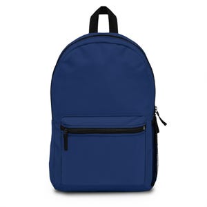 Navy Blue Backpack - Stylish Travel Bag for Adventurers, School Bag for Students - Backpack, Rucksack, Knapsack, Bookbag, Daypack