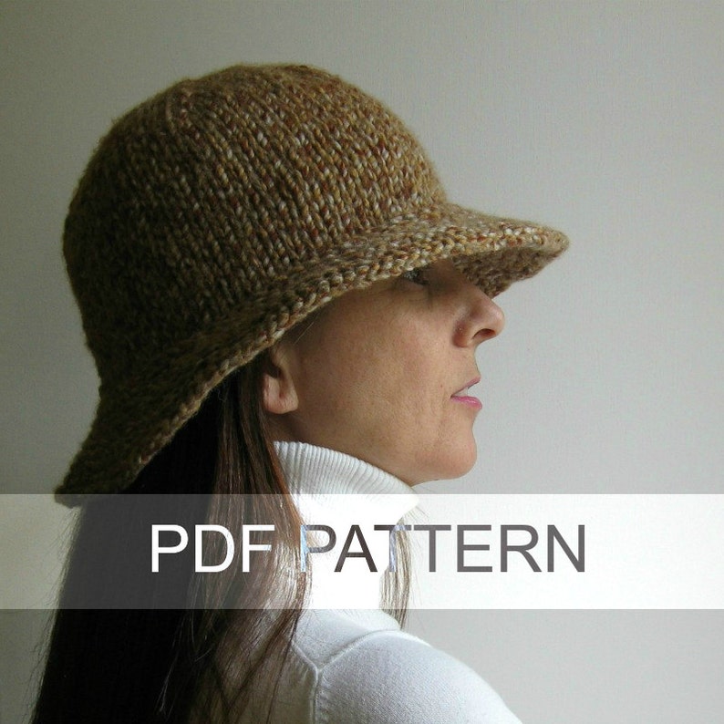 Bucket Hat PDF Knitting Pattern Etsy
