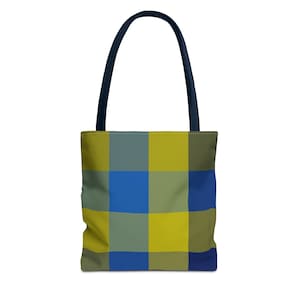 Blue Green Tote Bag - Eco Friendly Reusable Shopping & Beach Bag, Stylish Market Gift for Her, Sustainable Carry-All