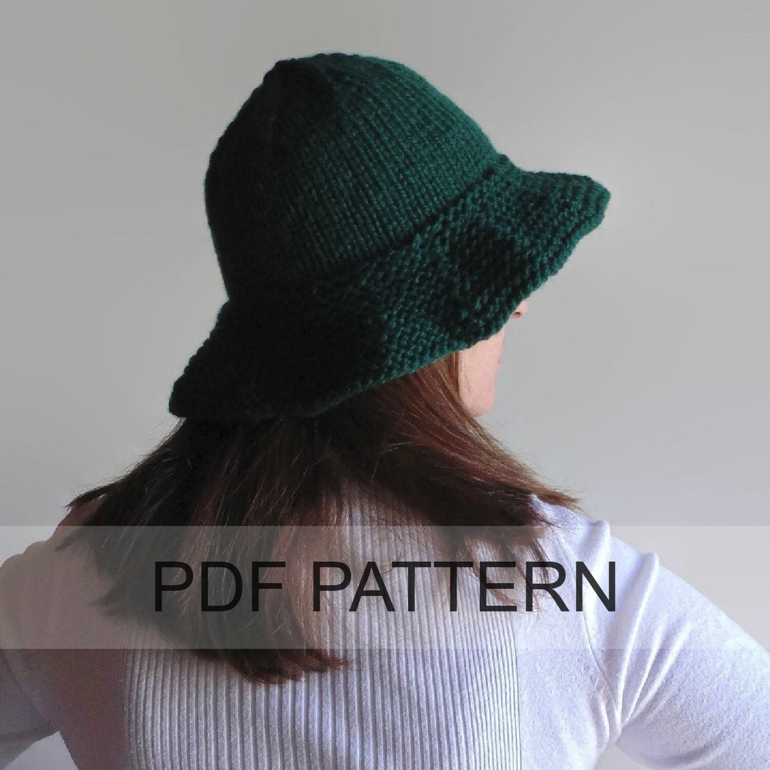 Bucket Hat PDF Knitting Pattern Etsy