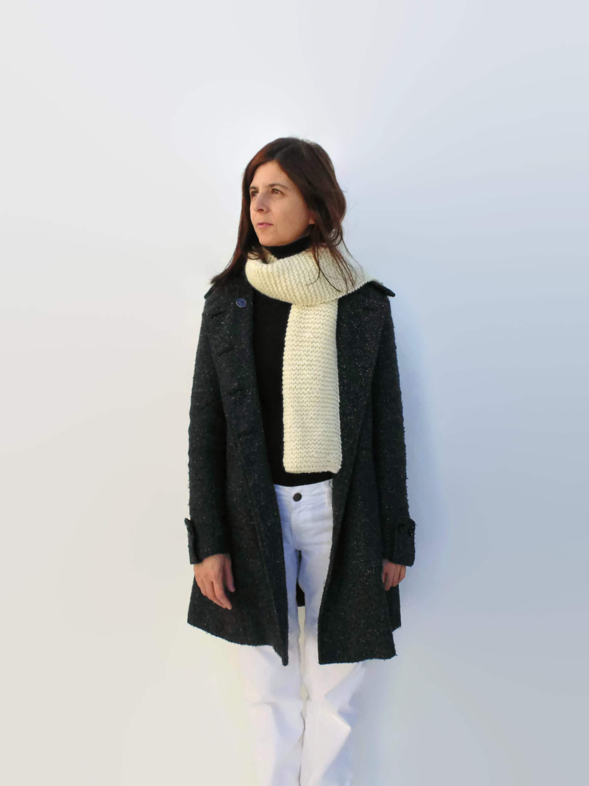 Écharpe Triangulaire Médiévale - Châle Tricoté Chaud Pour Femme | Style Vintage