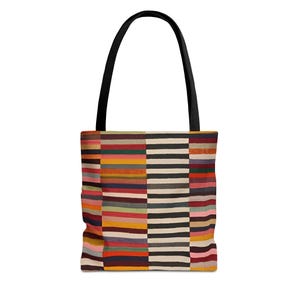Cheerful Rainbow Stripes Tote Bag, Stylish and Durable, Perfect for Everyday Use, Colorful Gift for Her