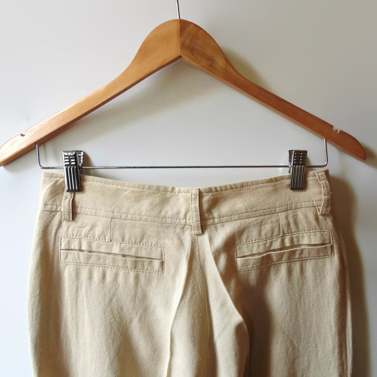 Beige Linen Pants for Women Etsy