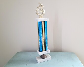 Vintage Carrera Marble Trophy for Bicycle Racing Cycling Race